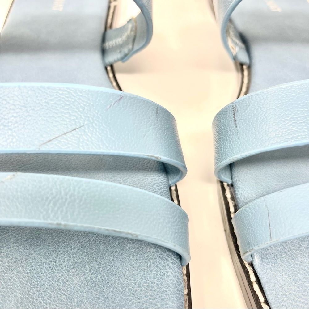 MATT & Nat Anzu Blue Vegan Strap Square Toe Sandals Size 39 - Picture 10 of 11